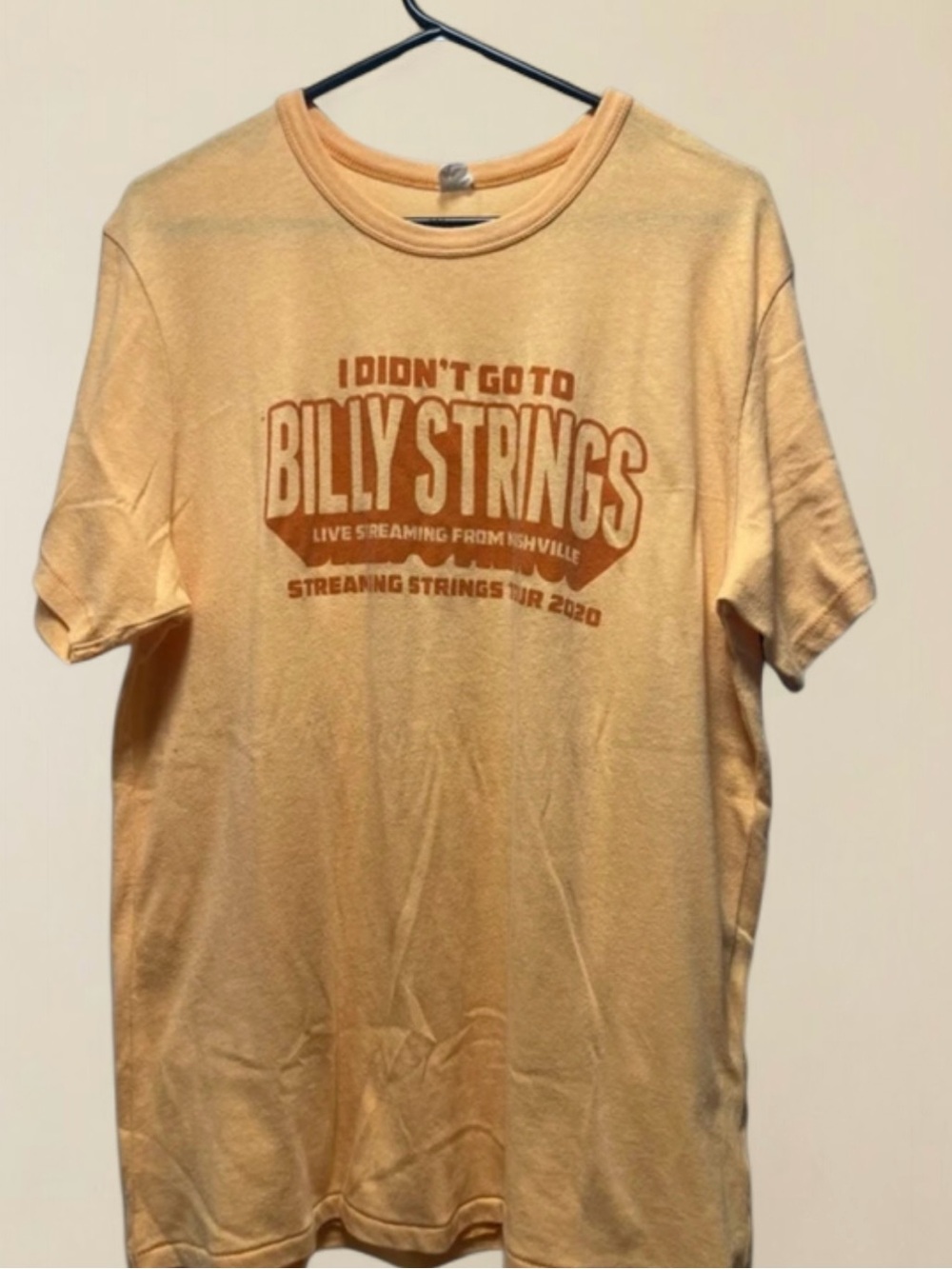 Billy Strings "I Didn't Go To Billy Strings" 2020 Streaming Strings Tour T-shirt